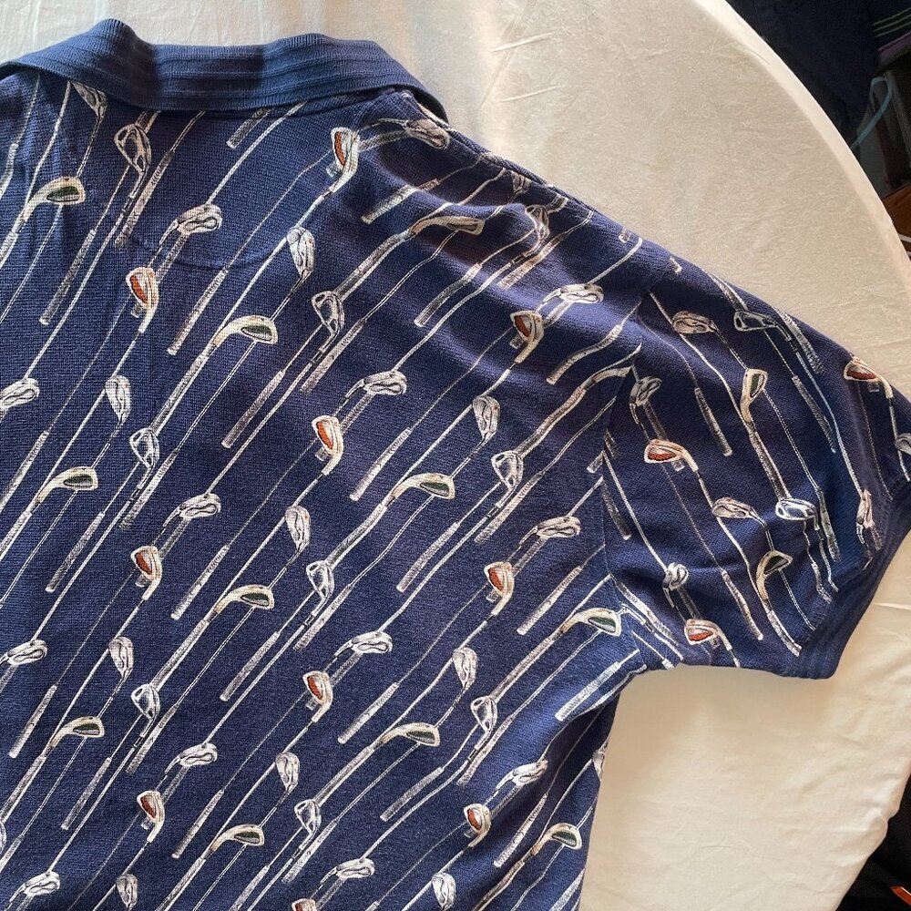 Dockers Men’s Golf Polo Shirt – Size L | Navy Blue, 100% Cotton, Made in USA - Picture 5 of 8